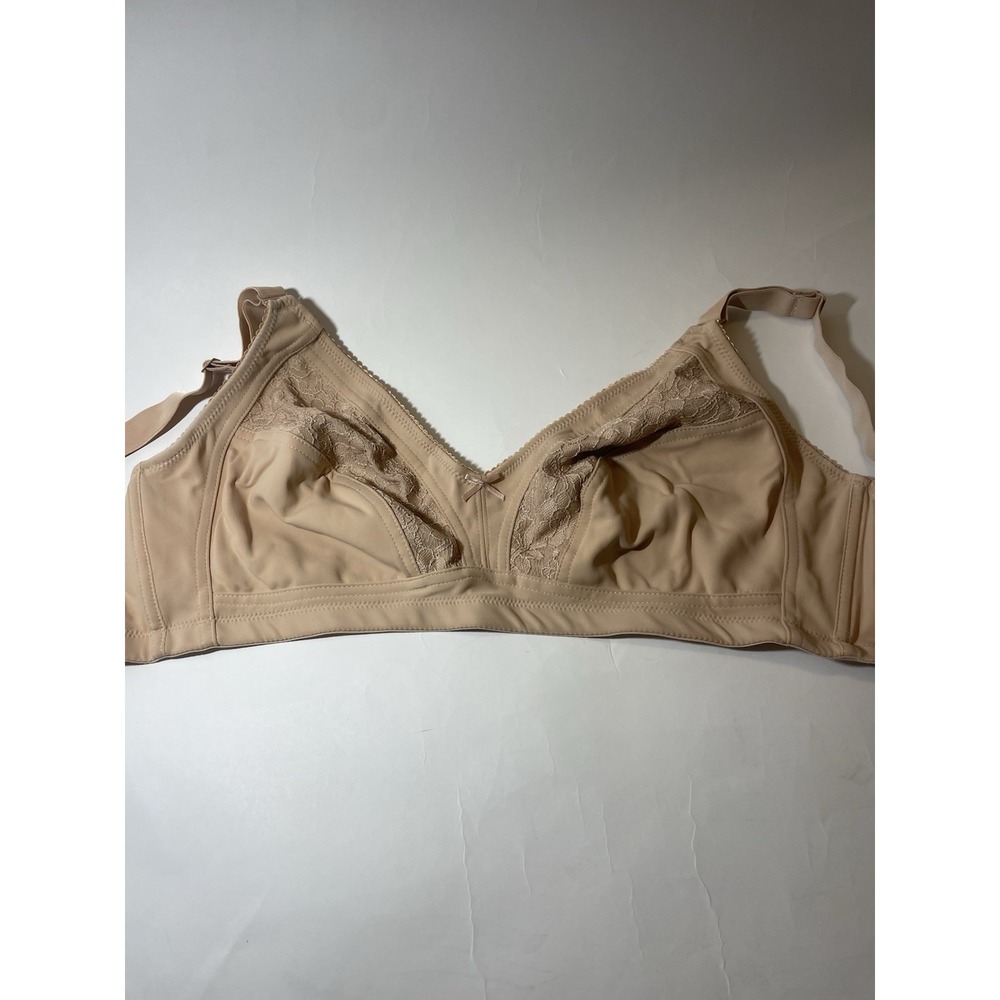 Glamorise Full Coverage Bra 44DD Magic Lift Wire Free Unlined Adjustable